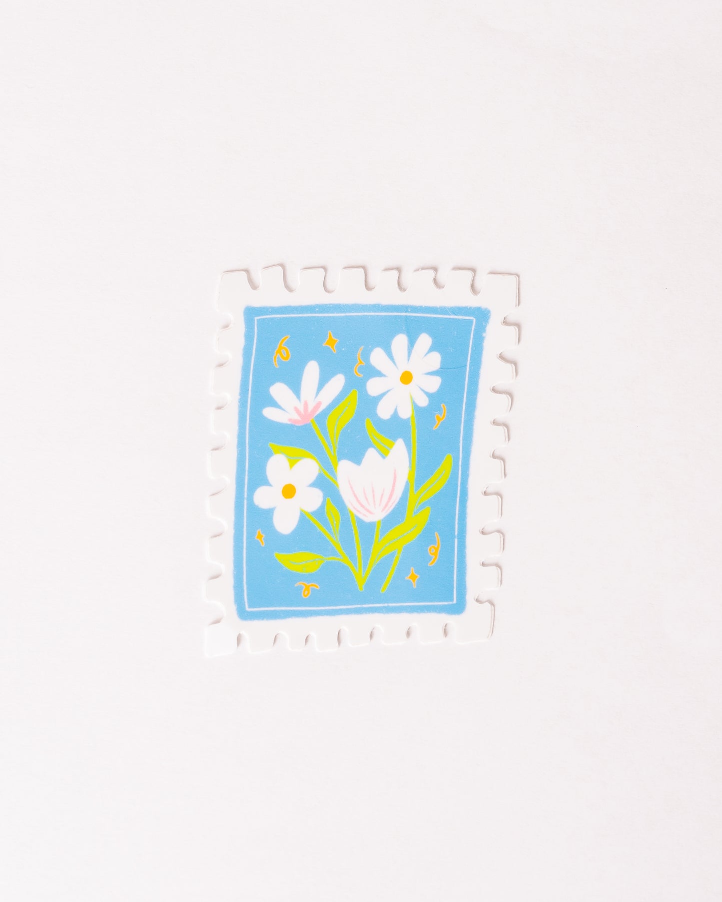 Floral Stamp Sticker
