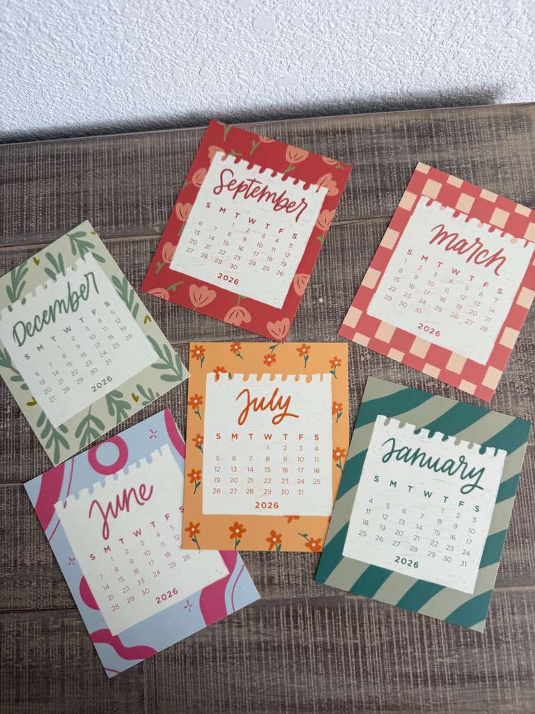 2026 Desk Calendar